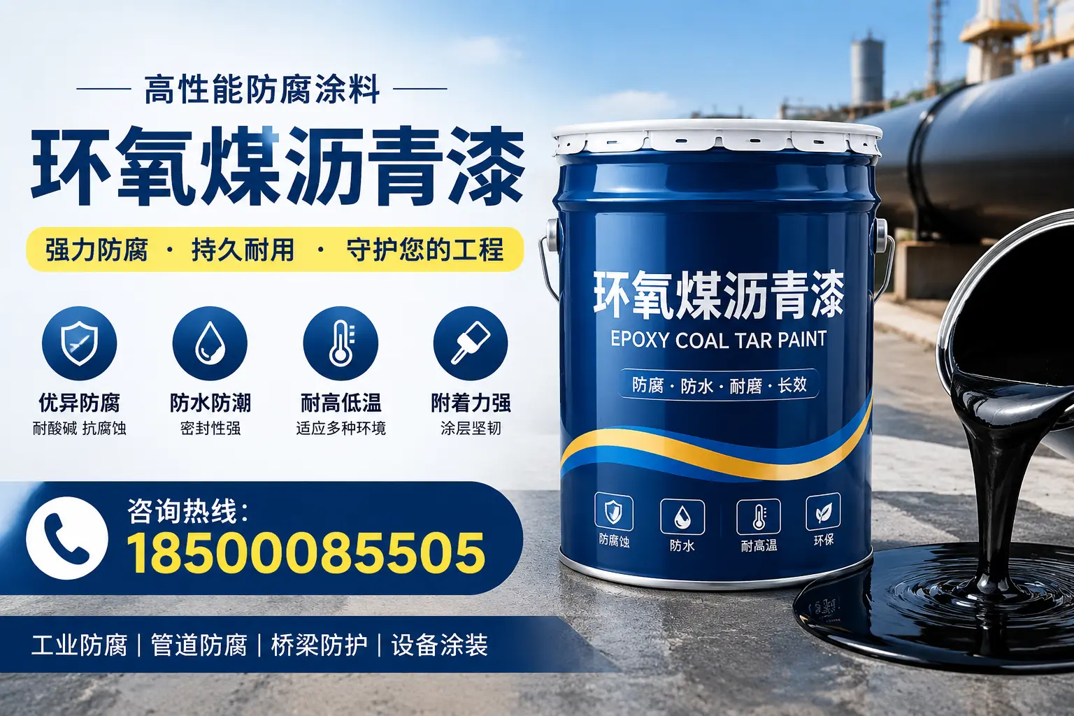 环氧煤沥青漆施工后的维护与保养,延长使用寿命